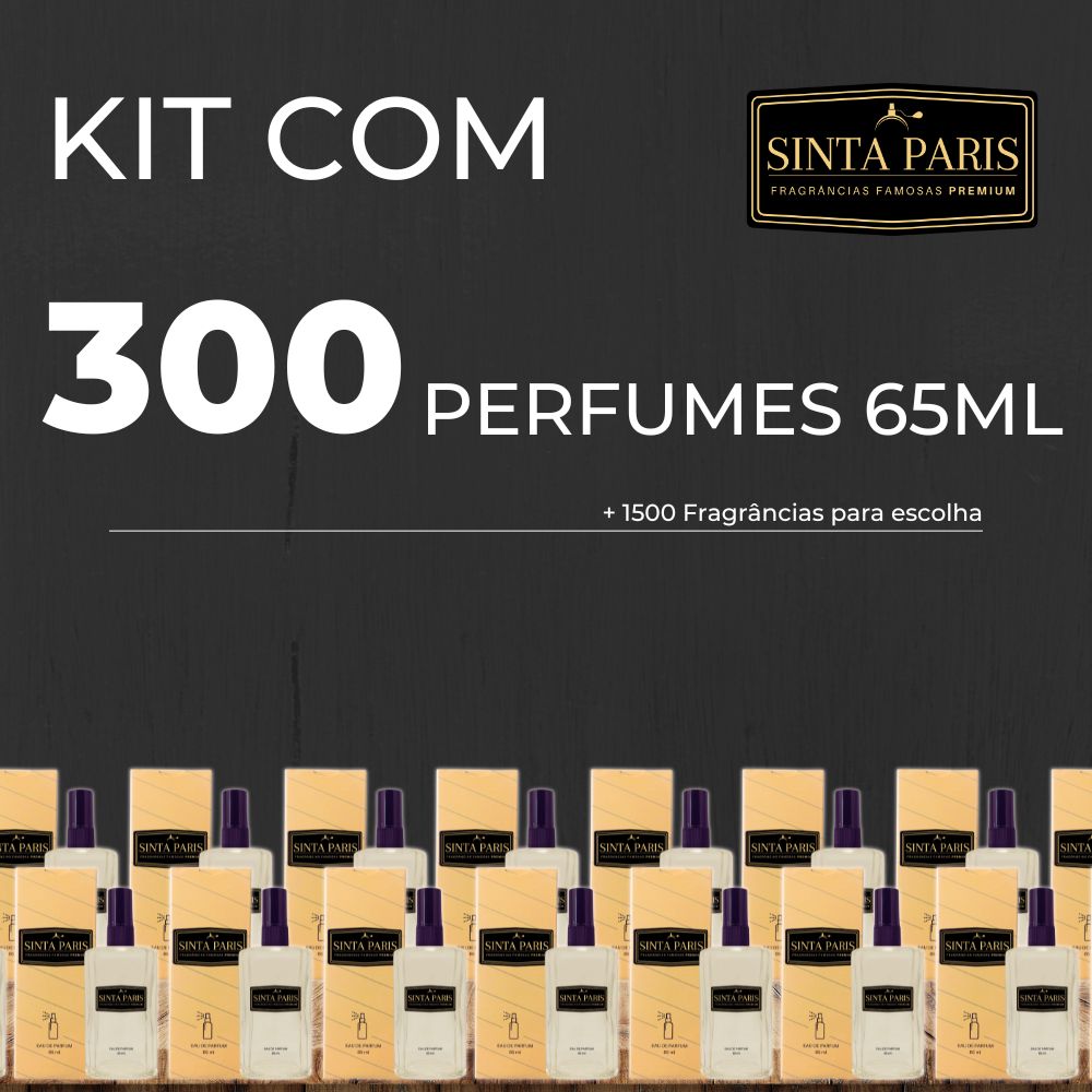 KIT 300 PERFUMES CONTRATIPOS SINTA PARIS Kit 300 Perfumes Contratipos 65ml - Imagem 1