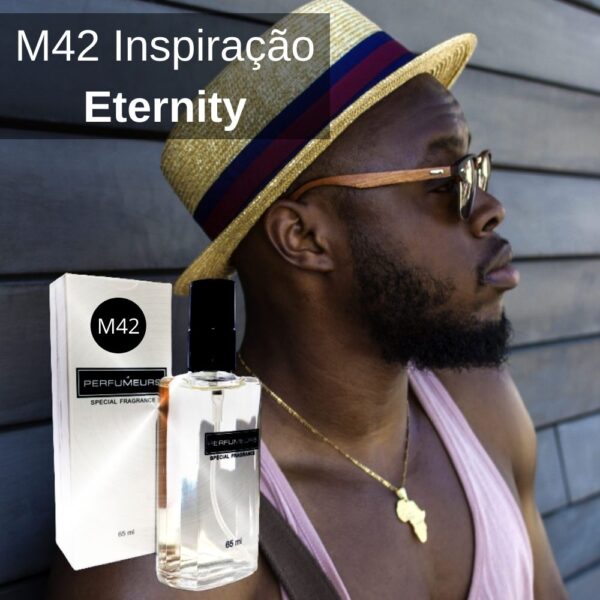 Perfume Contratipo Masculino M42 65ml – Inspirado na Fragrância Importada Eternity For Men.