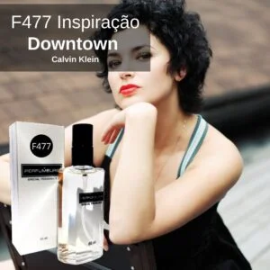 Perfume Contratipo Feminino F477 65ml Inspirado em Downtown Calvin Klein