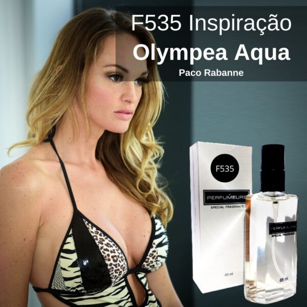 Perfume Contratipo Feminino F535 65ml Inspirado em Olympea Aqua Paco Rabanne