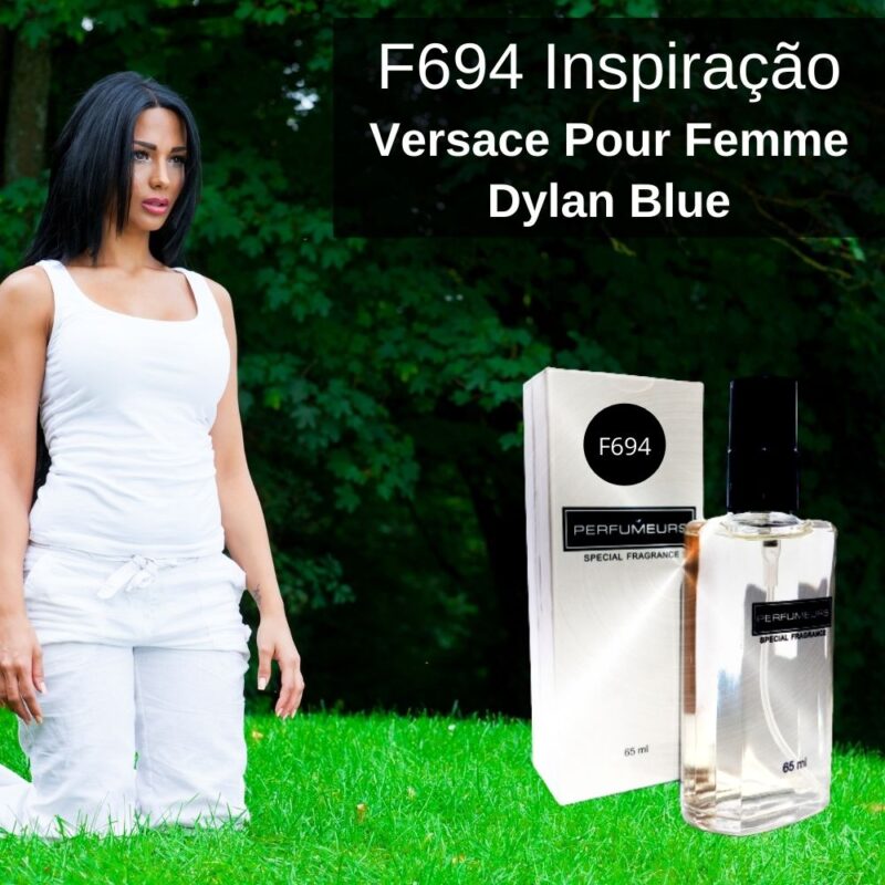Perfume Contratipo Feminino F694 65ml Inspirado em Versace Pour Femme Dylan Blue