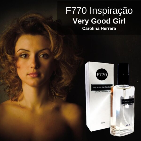 Perfume Contratipo Feminino F770 65ml Inspirado em Carolina Herrera Very Good Girl