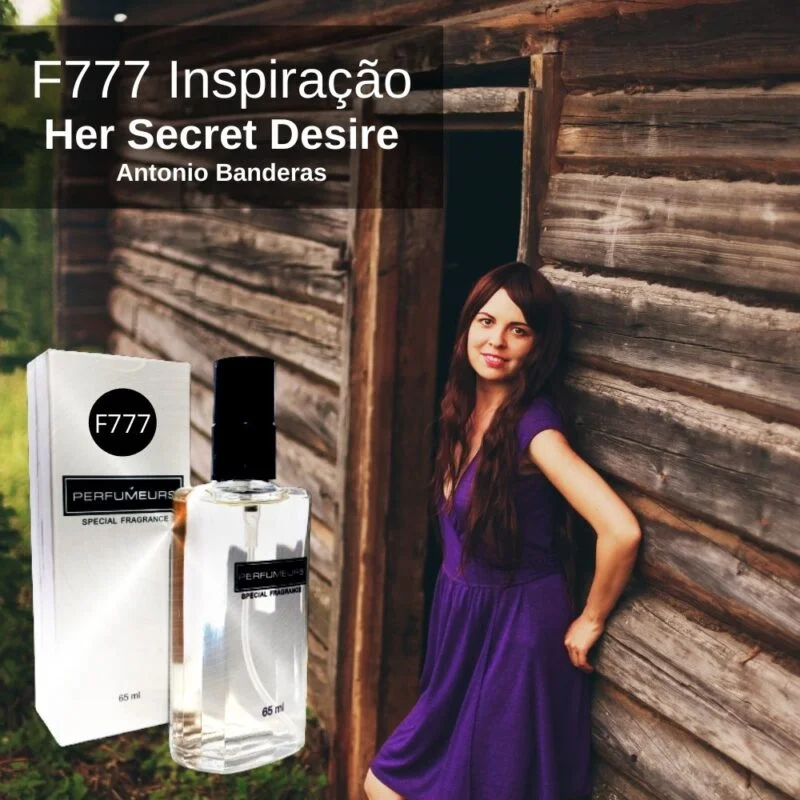 Perfume Contratipo Feminino F777 65ml Inspirado em Her Secret Desire Antonio Banderas