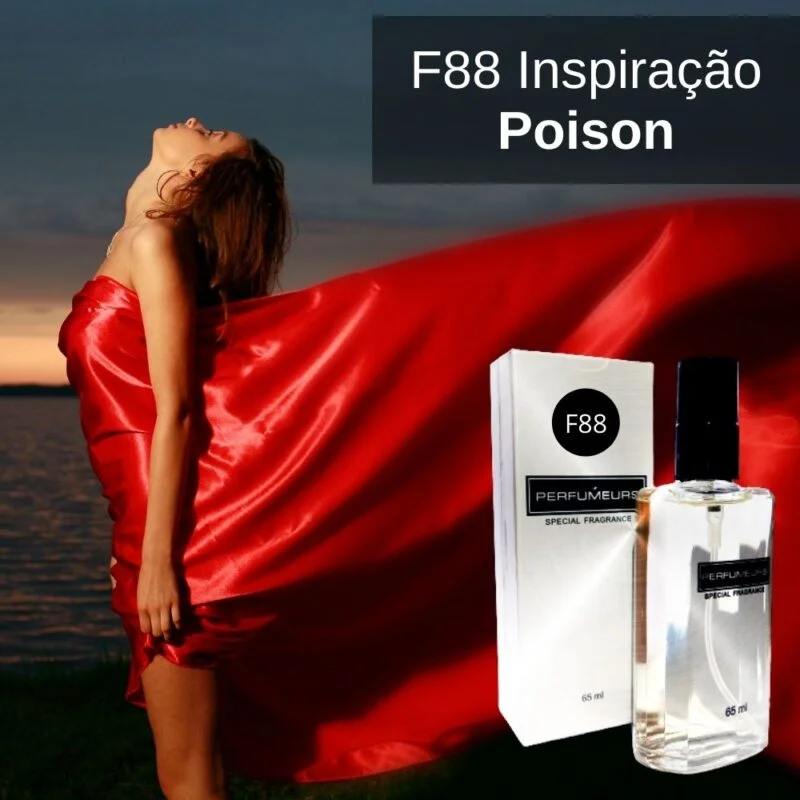 Perfume Contratipo Feminino F88 65ml Inspirado em Poison