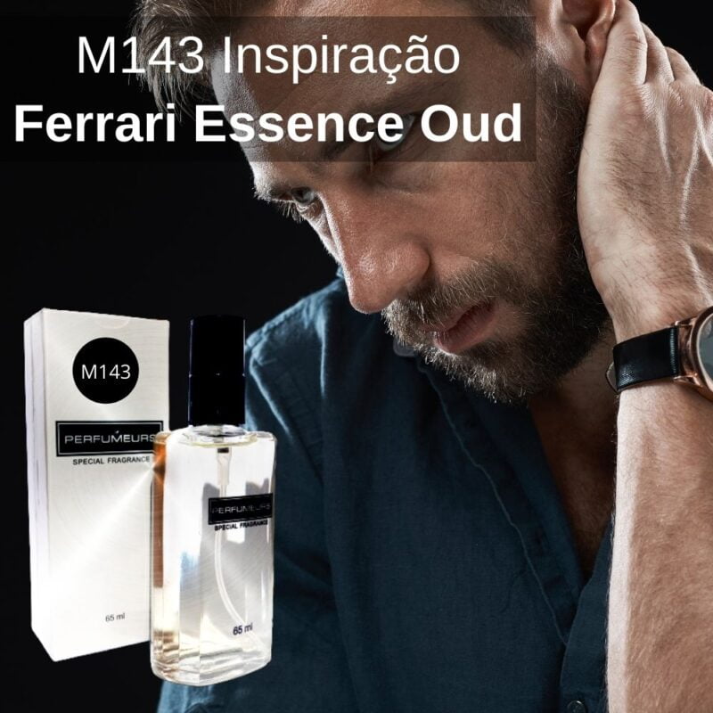 Perfume Contratipo Masculino M143 65ml Inspirado em Ferrari Essence Oud