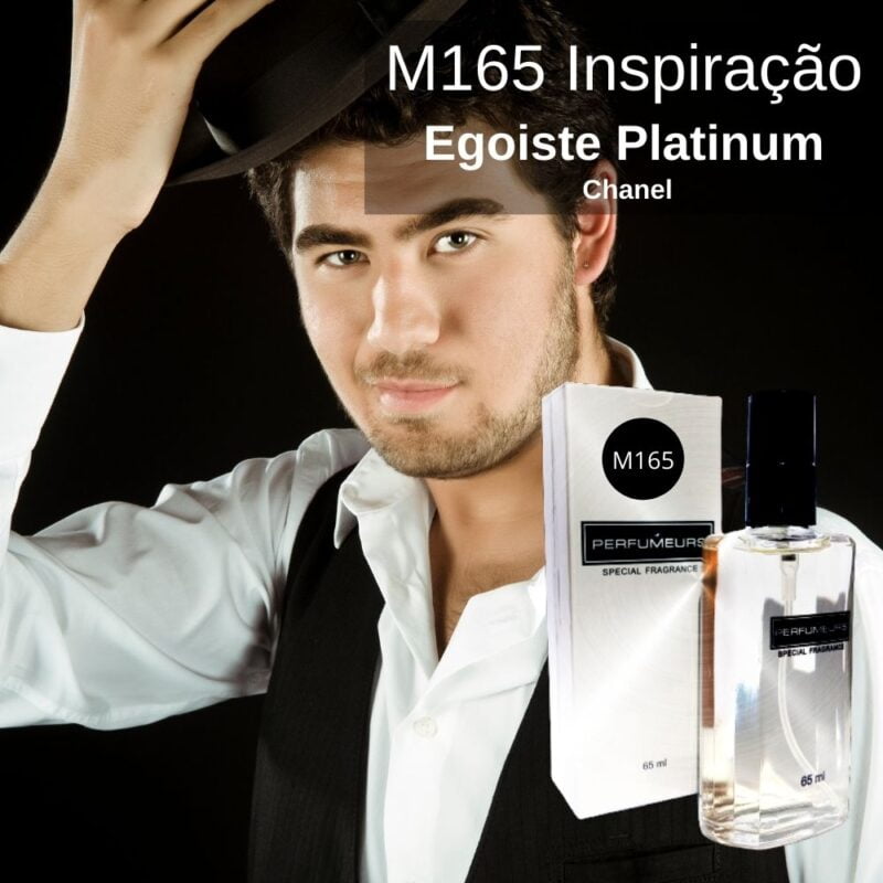 Perfume Contratipo Masculino M165 65ml Inspirado em Egoiste Platinum Chanel