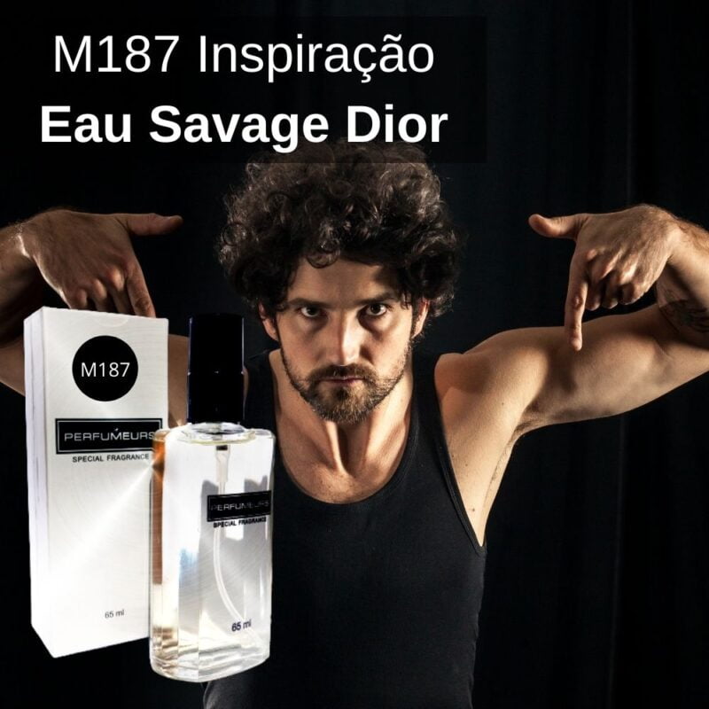 Perfume Contratipo Masculino M187 65ml Inspirado em Eau Savage Dior
