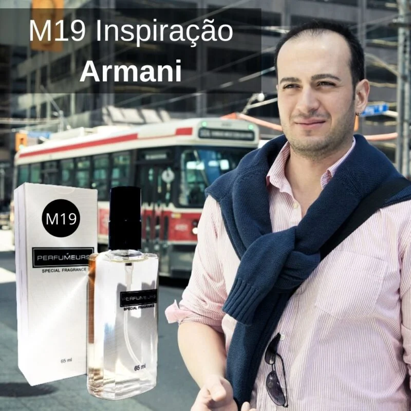 Perfume Contratipo Masculino M19 65ml Inspirado em Armani