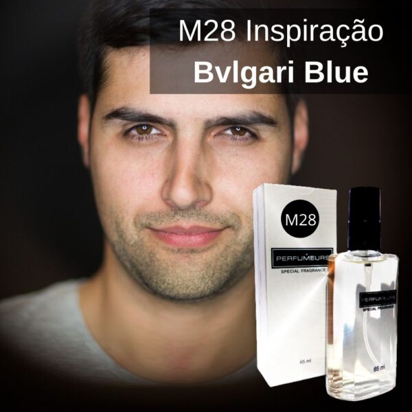 Perfume Contratipo Masculino M28 65ml Inspirado em Bvlgari Blue