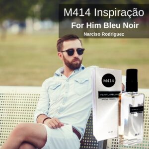 Perfume Contratipo Masculino M414 65ml Inspirado em Narciso Rodriguez For Him Bleu Noir
