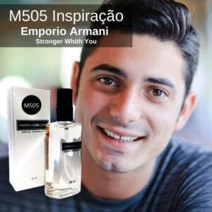 Perfume Contratipo Masculino M505 65ml Inspirado em Emporio Armani Stronger Whith You