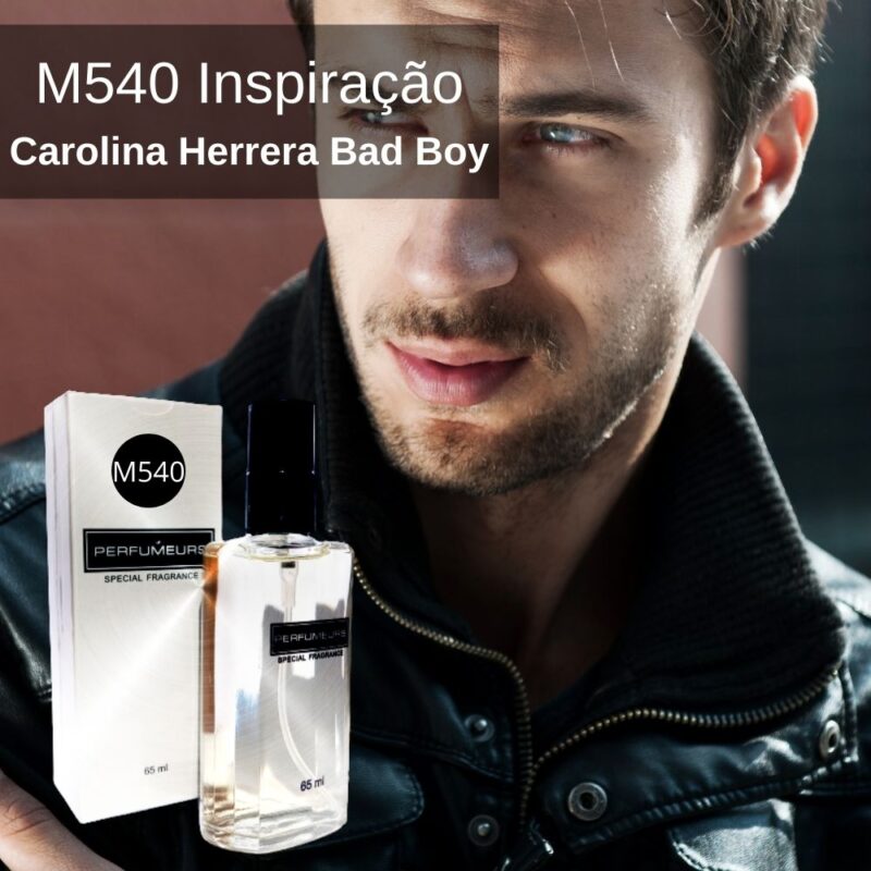 Perfume Contratipo Masculino M540 65ml Inspirado em Carolina Herrera Bad Boy