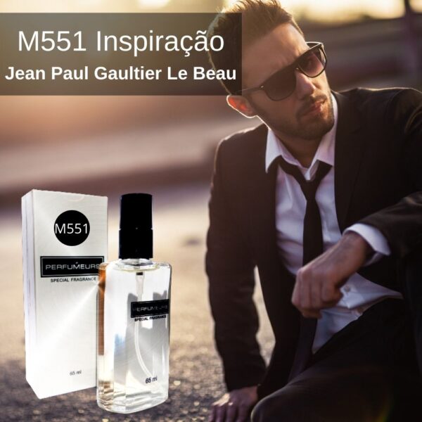 Perfume Contratipo Masculino M551 65ml Inspirado em Jean Paul Gaultier Le Beau