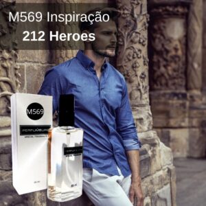 Perfume Contratipo Masculino M569 65ml Inspirado em Carolina Herrera 212 Heroes