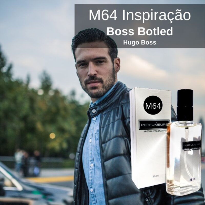 Perfume Contratipo Masculino M64 65ml Inspirado em Hugo Boss Botled