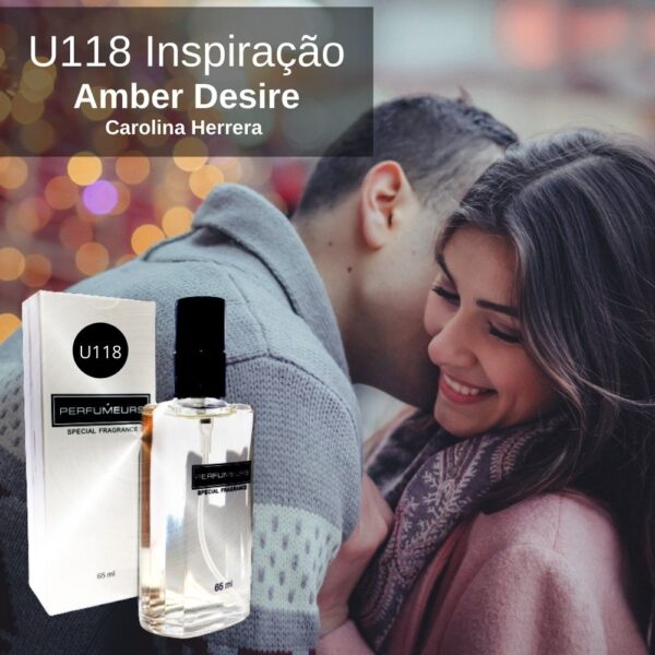 Perfume Contratipo Unissex U118 65ml Inspirado em Carolina Herrera Amber Desire