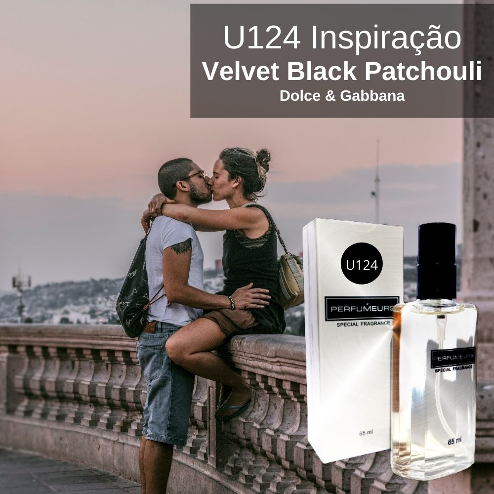 Perfume Contratipo Unissex U124 65ml Inspirado em Dolce & Gabbana Velvet Black Patchouli