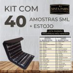Kit com 40 Amostras de 5ml + Estojo (Lista Padrão)
