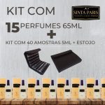 Kit 15 Perfumes Contratipos 65ml + Kit de Amostras Completo (lista padrão)