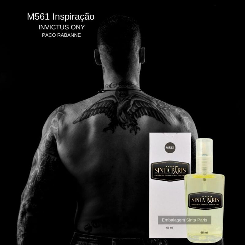 Perfume Contratipo Masculino M561 65ml Inspirado em INVICTUS ONYX PACO ...