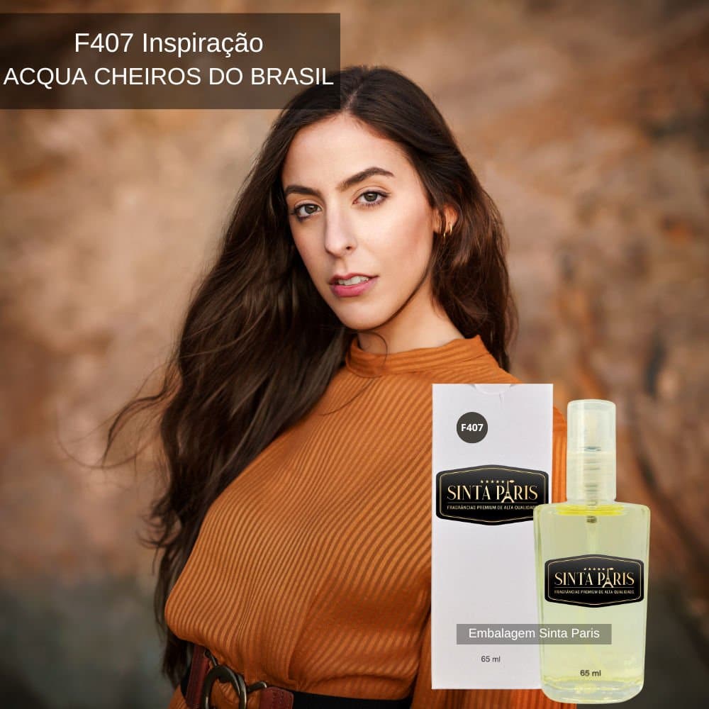 Perfume Contratipo Feminino F407 65ml Inspirado Em ACQUA CHEIROS DO BRASIL