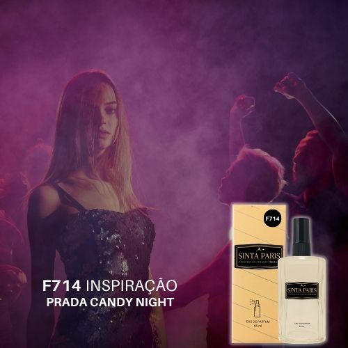 Perfume Contratipo Feminino F714 65ml Inspirado em PRADA CANDY NIGHT PERFUME PRADA CANDY NIGHT,CONTRATIPO PRADA CANDY NIGHT