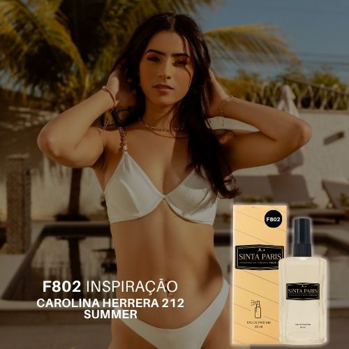Perfume Contratipo Feminino F802 65ml Inspirado em CAROLINA HERRERA 212 SUMMER PERFUME CAROLINA HERRERA 212 SUMMER,CONTRATIPO CAROLINA HERRERA 212 SUMMER