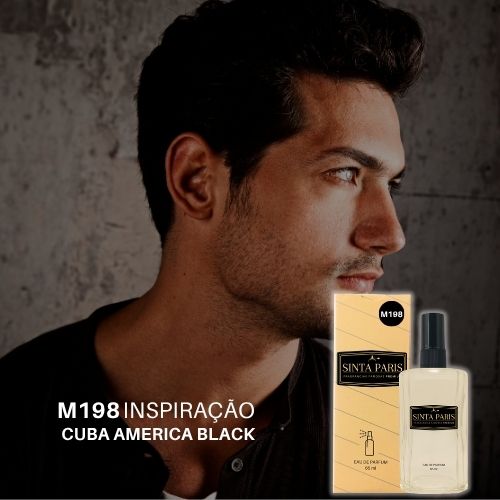 Perfume Contratipo Masculino M198 65ml Inspirado em CUBA AMERICA BLACK PERFUME CUBA AMERICA BLACK,CONTRATIPO CUBA AMERICA BLACK
