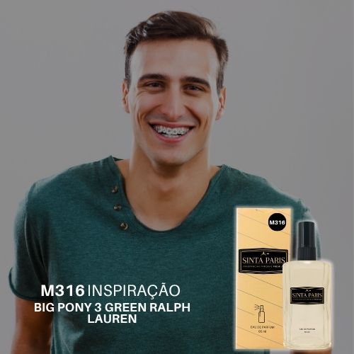 Perfume Contratipo Masculino M316 65ml Inspirado em BIG PONY 3 GREEN RALPH LAUREN PERFUME BIG PONY 3 GREEN RALPH LAUREN,CONTRATIPO BIG PONY 3 GREEN RALPH LAUREN