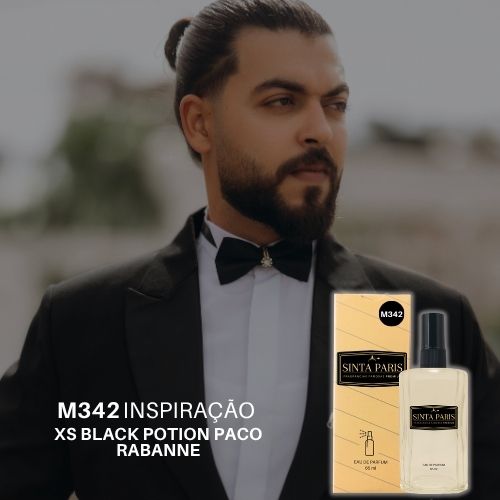 Perfume Contratipo Masculino M342 65ml Inspirado em XS Black Potion Paco Rabanne PERFUME XS Black Potion Paco Rabanne,CONTRATIPO XS Black Potion Paco Rabanne