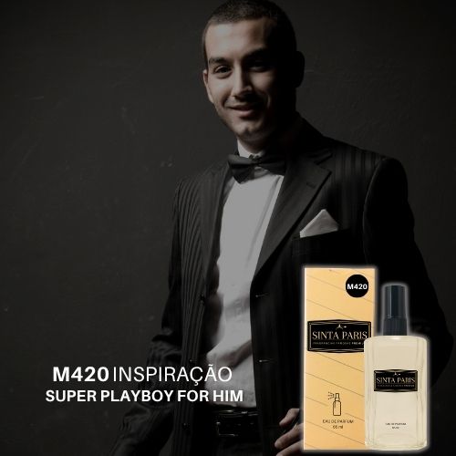 Perfume Contratipo Masculino M420 65ml Inspirado em SUPER PLAYBOY FOR HIM PERFUME SUPER PLAYBOY FOR HIM,CONTRATIPO SUPER PLAYBOY FOR HIM