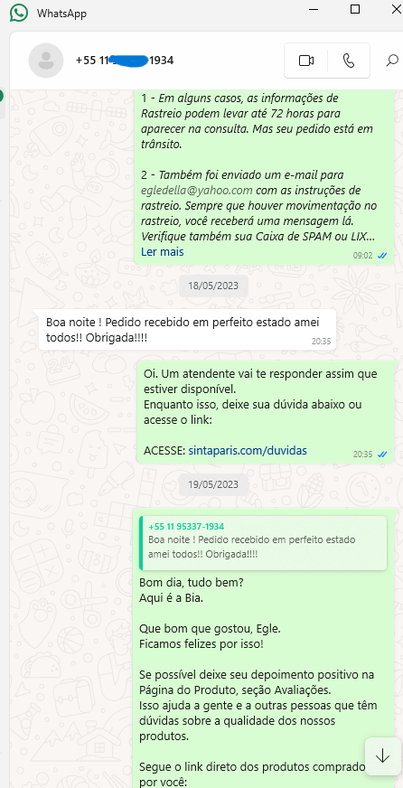 depoimentos avaliações clientes sinta paris perfumes