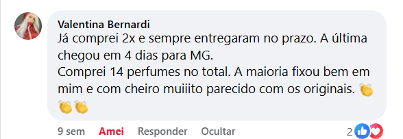 depoimentos avaliações clientes sinta paris perfumes
