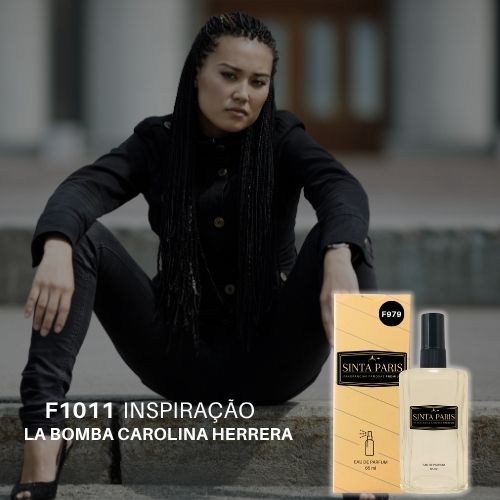 F1011 Perfume Contratipo Feminino F1011 65ml Inspirado em LA BOMBA CAROLINA HERRERA - Imagem 1