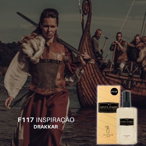 F117 Perfume Contratipo Feminino F117 65ml Inspirado em  DRAKKAR - Imagem 1