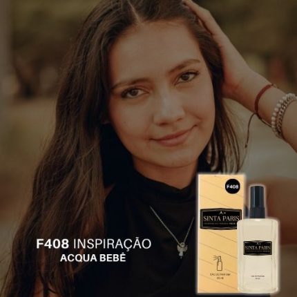 Perfume Contratipo Feminino F408 65ml Inspirado em  Acqua Bebê