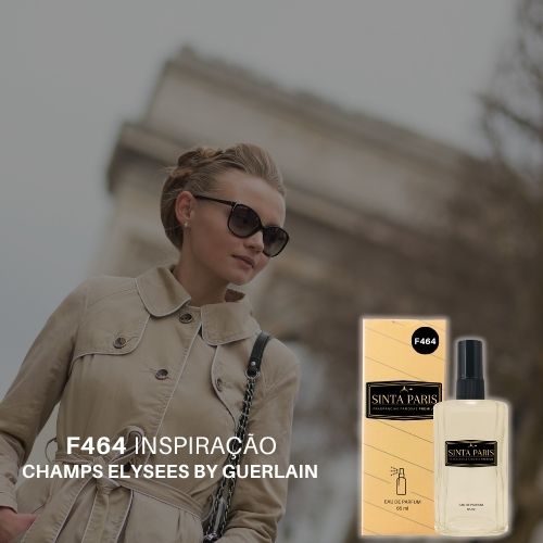 F464 Perfume Contratipo Feminino F464 65ml Inspirado em  CHAMPS ELYSEES BY GUERLAIN - Imagem 1