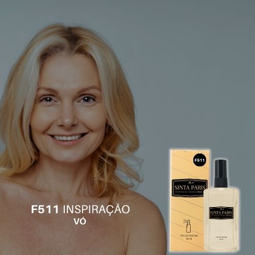 F511 Perfume Contratipo Feminino F511 65ml Inspirado em  VÓ - Imagem 1