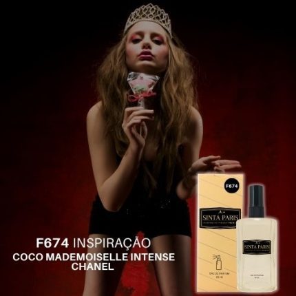 Perfume Contratipo Feminino F674 65ml Inspirado em  COCO MADEMOISELLE INTENSE CHANEL