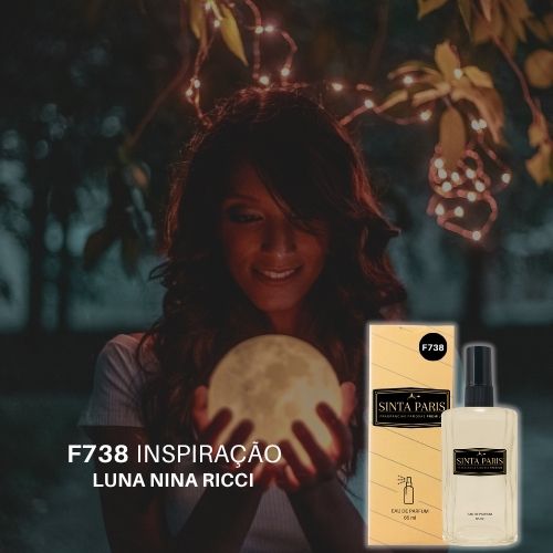 F738 Perfume Contratipo Feminino F738 65ml Inspirado em LUNA NINA RICCI - Imagem 1