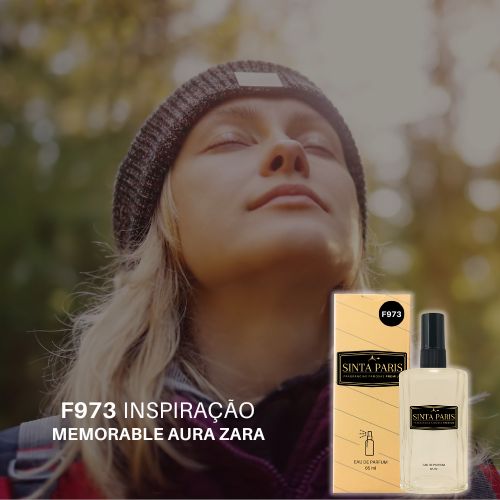 F973 Perfume Contratipo Feminino F973 65ml Inspirado em MEMORABLE AURA ZARA - Imagem 1