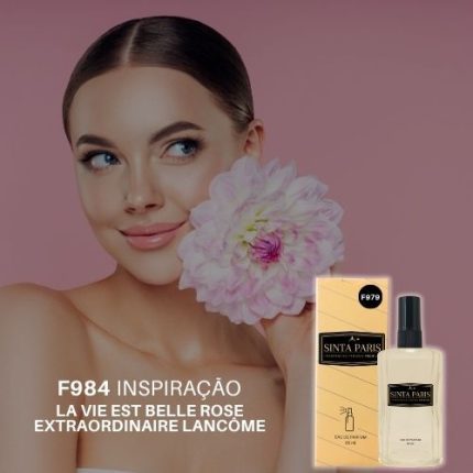 Perfume Contratipo Feminino F984 65ml Inspirado em  LA VIE EST BELLE ROSE EXTRAORDINAIRE LANCÔME