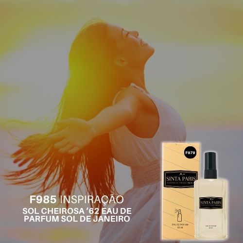 F985 Perfume Contratipo Feminino F985 65ml Inspirado em  SOL CHEIROSA ’62 EAU DE PARFUM SOL DE JANEIRO - Imagem 1