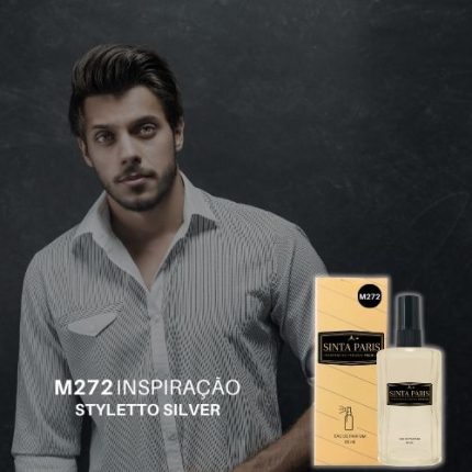 Perfume Contratipo Masculino  M272 65ml Inspirado em  STYLETTO SILVER
