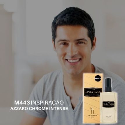 Perfume Contratipo Masculino  M443 65ml Inspirado em  AZZARO CHROME INTENSE