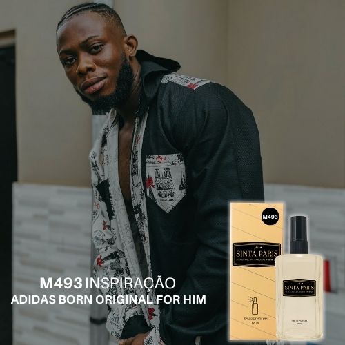 M493 Perfume Contratipo Masculino  M493 65ml Inspirado em  ADIDAS BORN ORIGINAL FOR HIM - Imagem 1