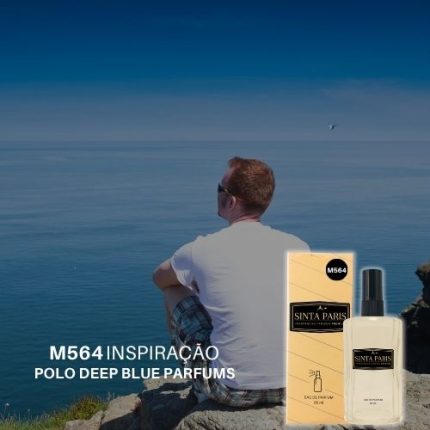 Perfume Contratipo Masculino  M564 65ml Inspirado em  POLO DEEP BLUE PARFUMS