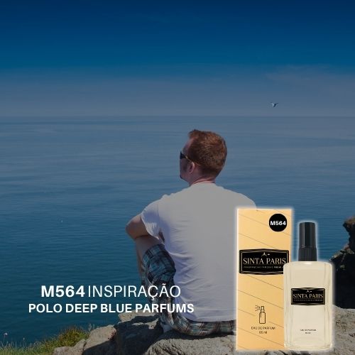 M564 Perfume Contratipo Masculino  M564 65ml Inspirado em  POLO DEEP BLUE PARFUMS - Imagem 1