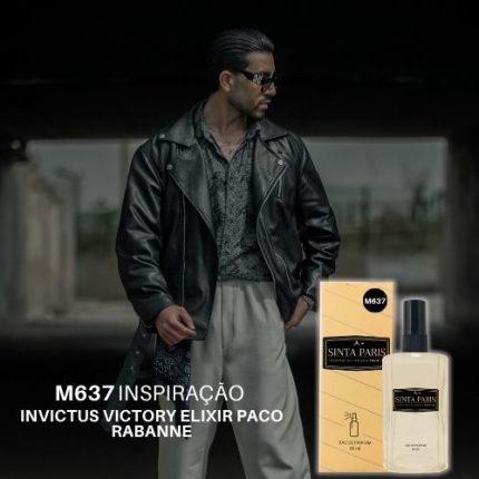 Perfume Contratipo Masculino  M637 65ml Inspirado em  INVICTUS VICTORY ELIXIR PACO RABANNE