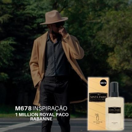 Perfume Contratipo Masculino  M678 65ml Inspirado em  1 MILLION ROYAL PACO RABANNE